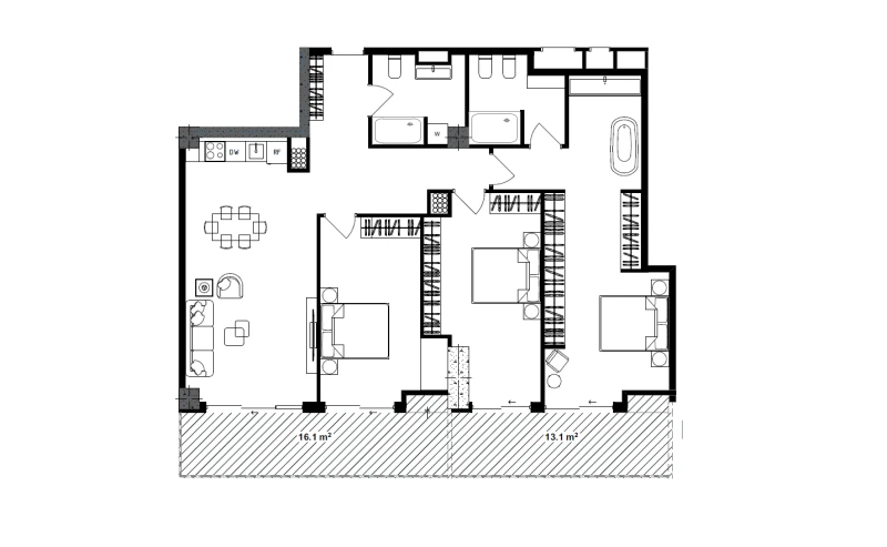 ბინა #1114-1115