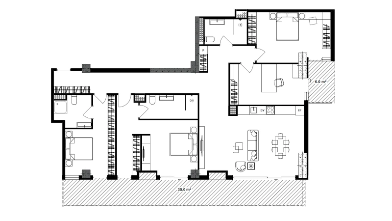 ბინა #1112-1113