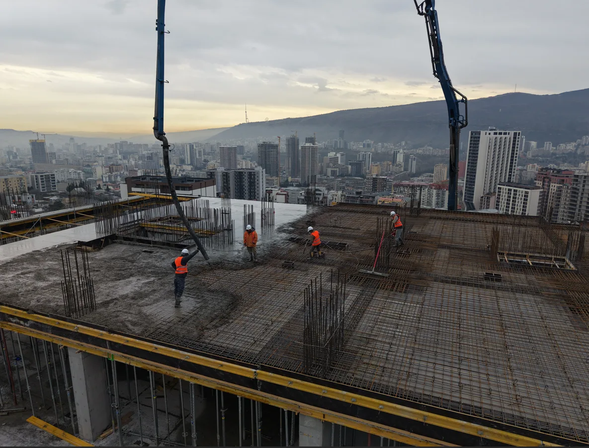 მშენებლობის პროგრესი - იანვარი