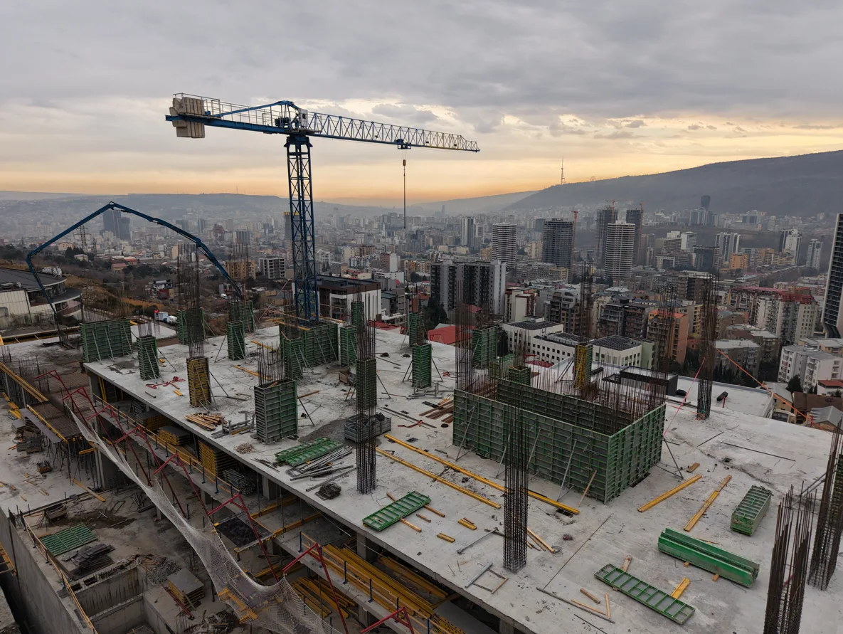 მშენებლობის პროგრესი - იანვარი